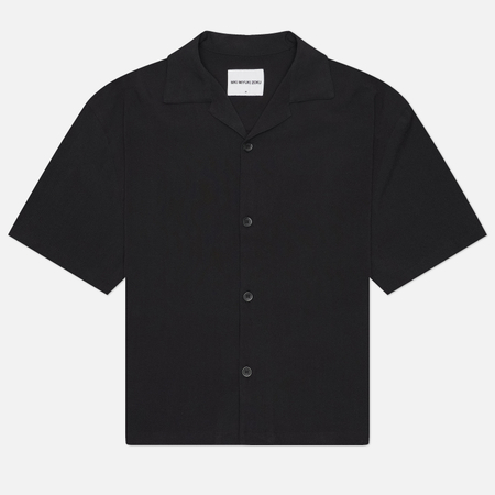 Мужская рубашка MKI MIYUKI ZOKU Drape Slub Vacation, цвет чёрный