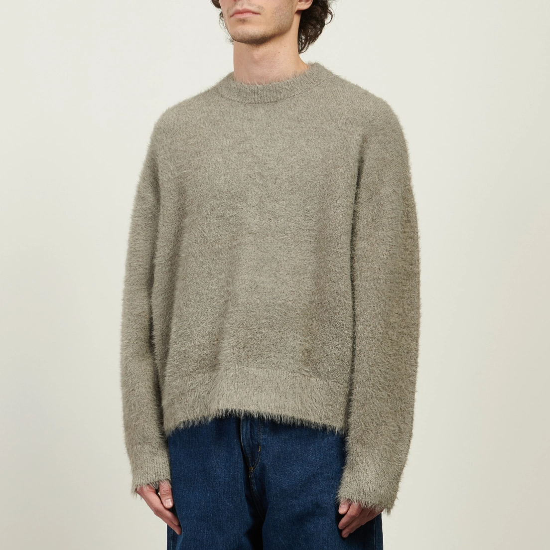 MKI Miyuki-Zoku Мужской свитер Faux Alpaca Knit Crew Neck