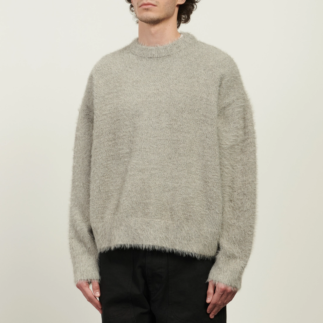 MKI Miyuki-Zoku Мужской свитер Faux Alpaca Knit Crew Neck