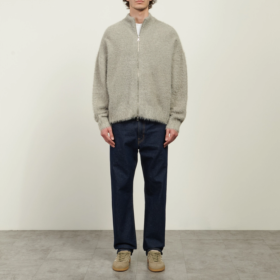 MKI Miyuki-Zoku Мужской свитер Faux Alpaca Knit Track