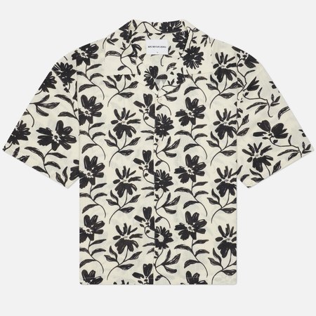 Мужская рубашка MKI MIYUKI ZOKU Floral Linen Vacation, цвет бежевый