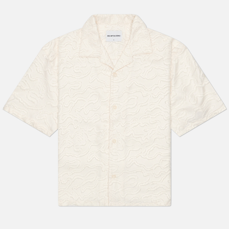 Мужская рубашка MKI MIYUKI ZOKU Jacquard Fringe Vacation, цвет бежевый
