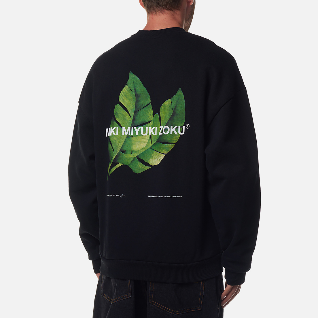 MKI Miyuki-Zoku Мужская толстовка Leaf Crew Neck