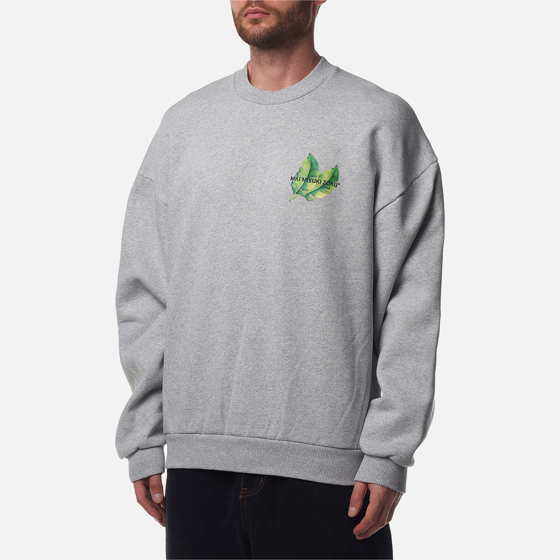 MKI Miyuki-Zoku Мужская толстовка Leaf Crew Neck