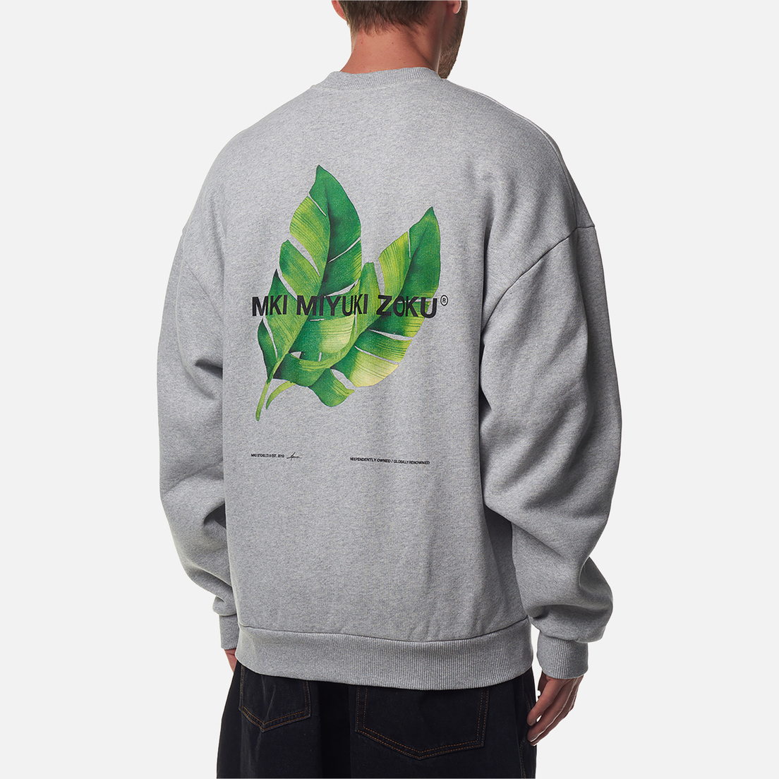 MKI Miyuki-Zoku Мужская толстовка Leaf Crew Neck