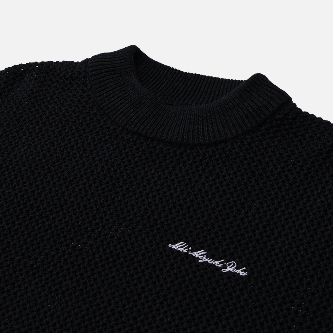 MKI Miyuki-Zoku Мужской свитер Loose Gauge Knit Crew Neck