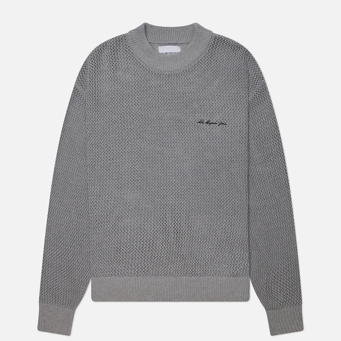 MKI Miyuki-Zoku Мужской свитер Loose Gauge Knit Crew Neck