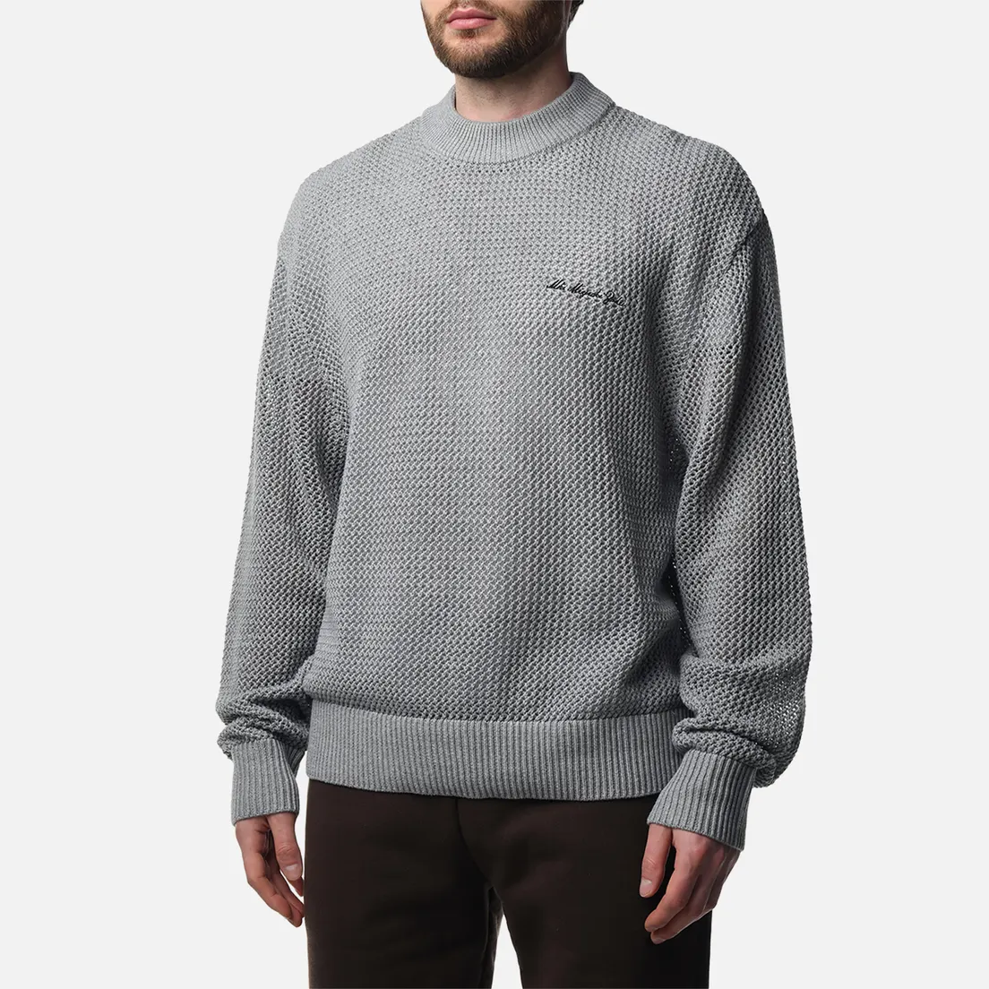 MKI Miyuki-Zoku Мужской свитер Loose Gauge Knit Crew Neck