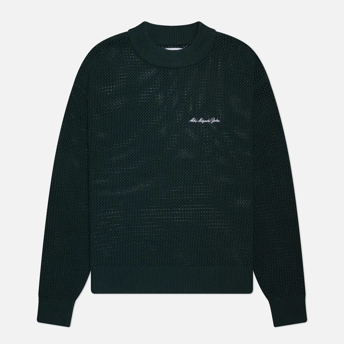 MKI Miyuki-Zoku Мужской свитер Loose Gauge Knit Crew Neck