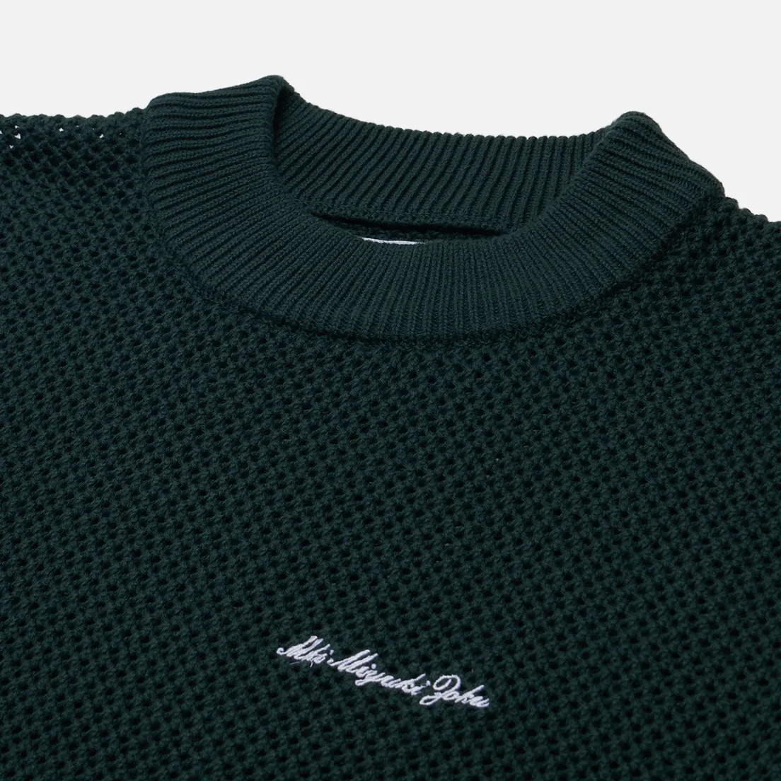 MKI Miyuki-Zoku Мужской свитер Loose Gauge Knit Crew Neck