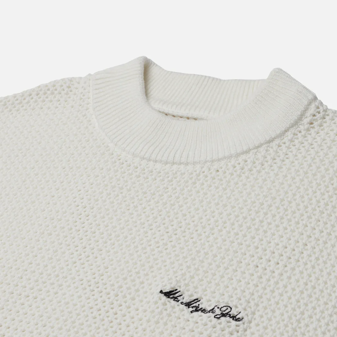 MKI Miyuki-Zoku Мужской свитер Loose Gauge Knit Crew Neck