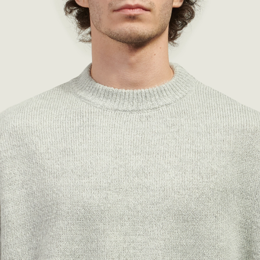 MKI Miyuki-Zoku Мужской свитер Mohair Blend Knit Crew Neck