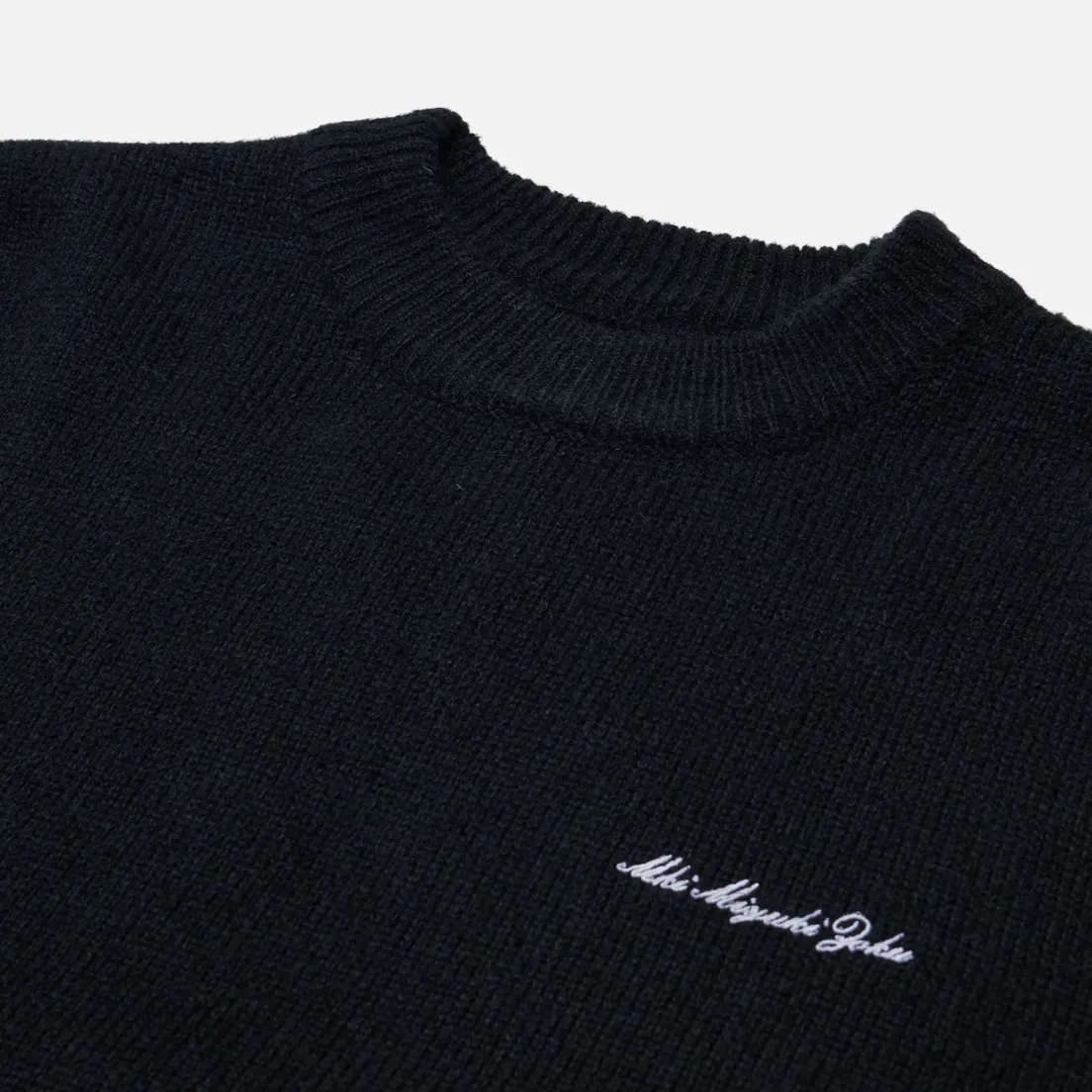 MKI Miyuki-Zoku Мужской свитер Mohair Blend Knit Crew Neck