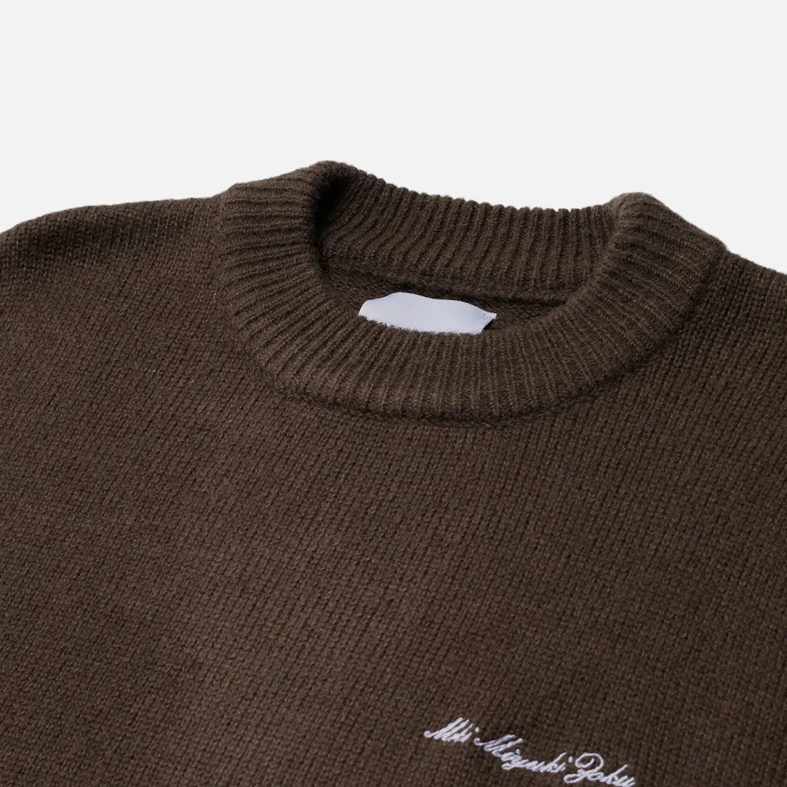 MKI Miyuki-Zoku Мужской свитер Mohair Blend Knit Crew Neck