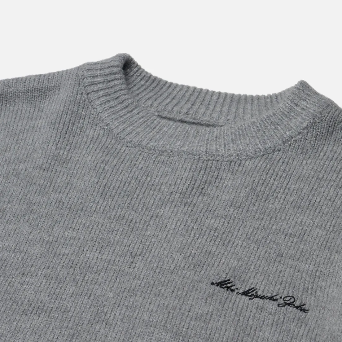 MKI Miyuki-Zoku Мужской свитер Mohair Blend Knit Crew Neck