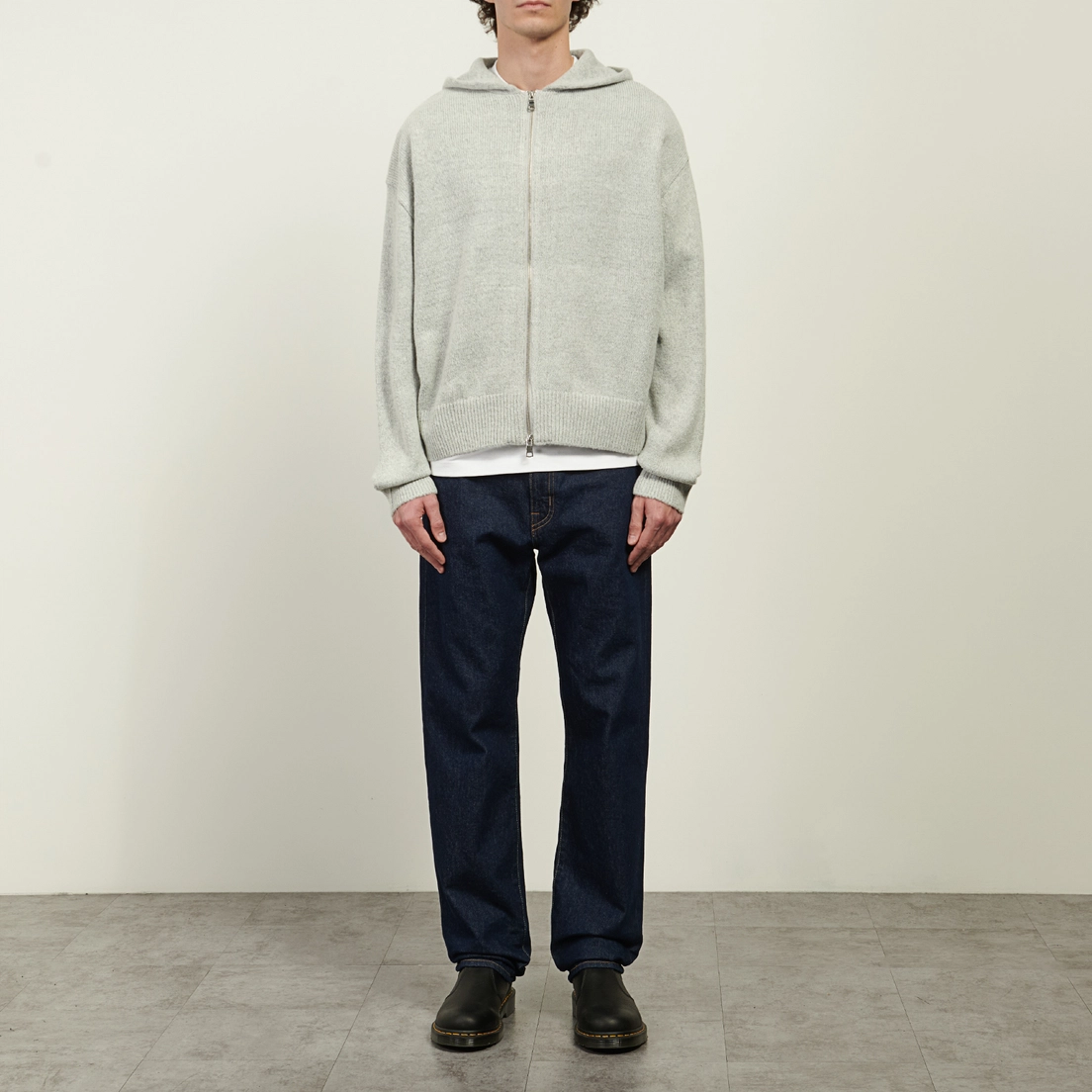 MKI Miyuki-Zoku Мужской свитер Mohair Blend Knit Zip Hoodie