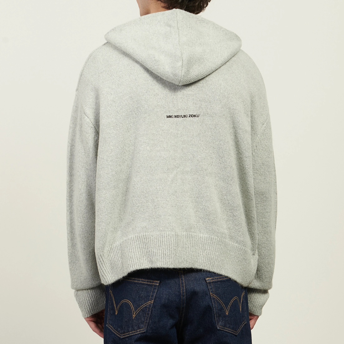 MKI Miyuki-Zoku Мужской свитер Mohair Blend Knit Zip Hoodie