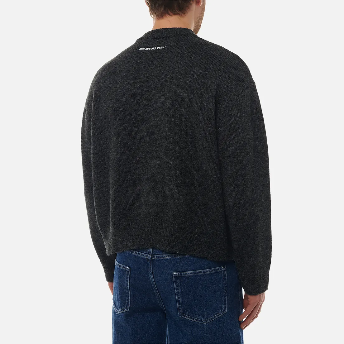 MKI Miyuki-Zoku Мужской свитер Mohair Blend Knit Crew