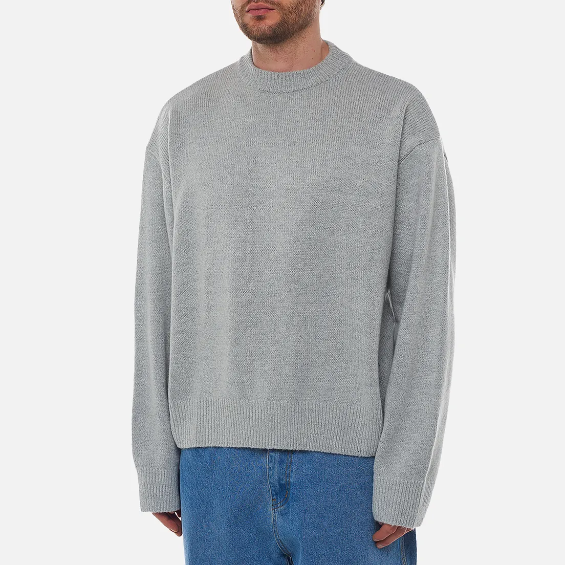 MKI Miyuki-Zoku Мужской свитер Mohair Blend Knit Crew