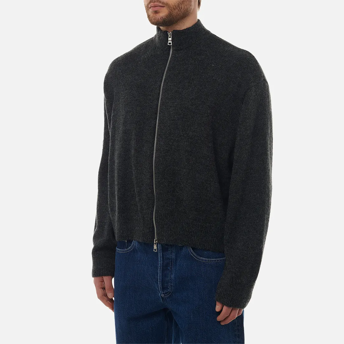 MKI Miyuki-Zoku Мужской свитер Mohair Blend Knit Track Jacket