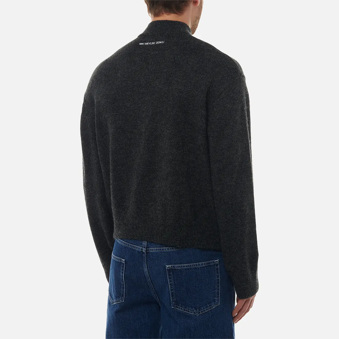 MKI Miyuki-Zoku Мужской свитер Mohair Blend Knit Track Jacket