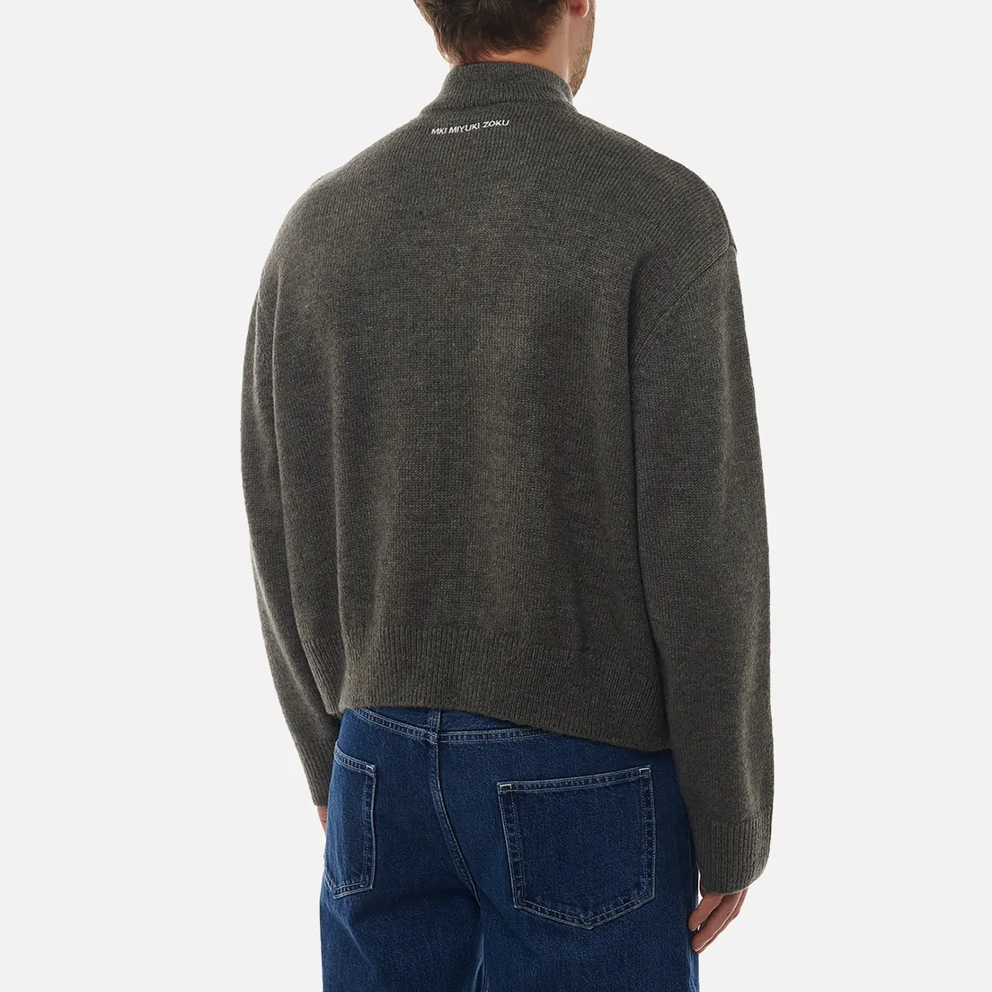 MKI Miyuki-Zoku Мужской свитер Mohair Blend Knit Track Jacket