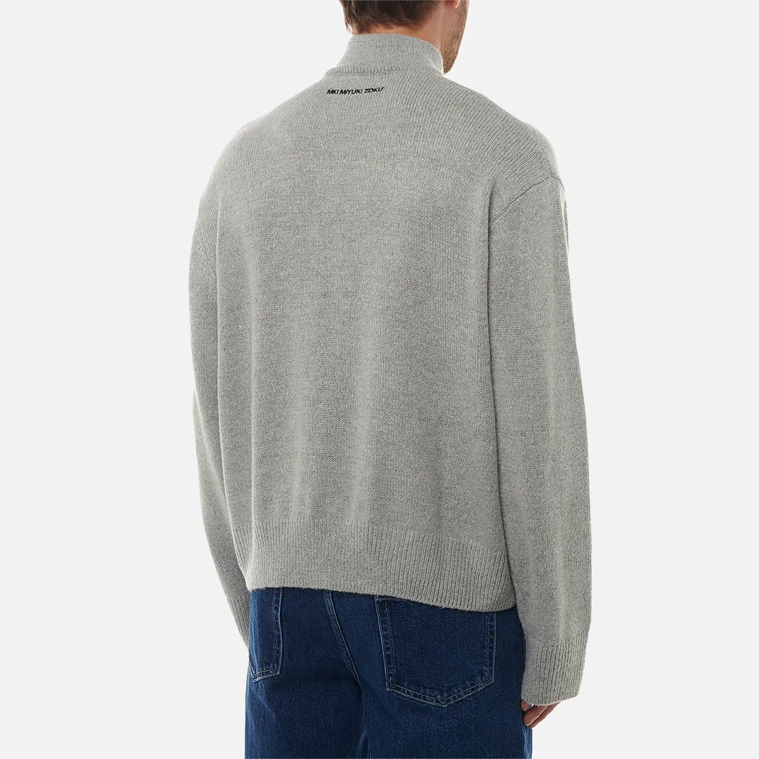 MKI Miyuki-Zoku Мужской свитер Mohair Blend Knit Track Jacket