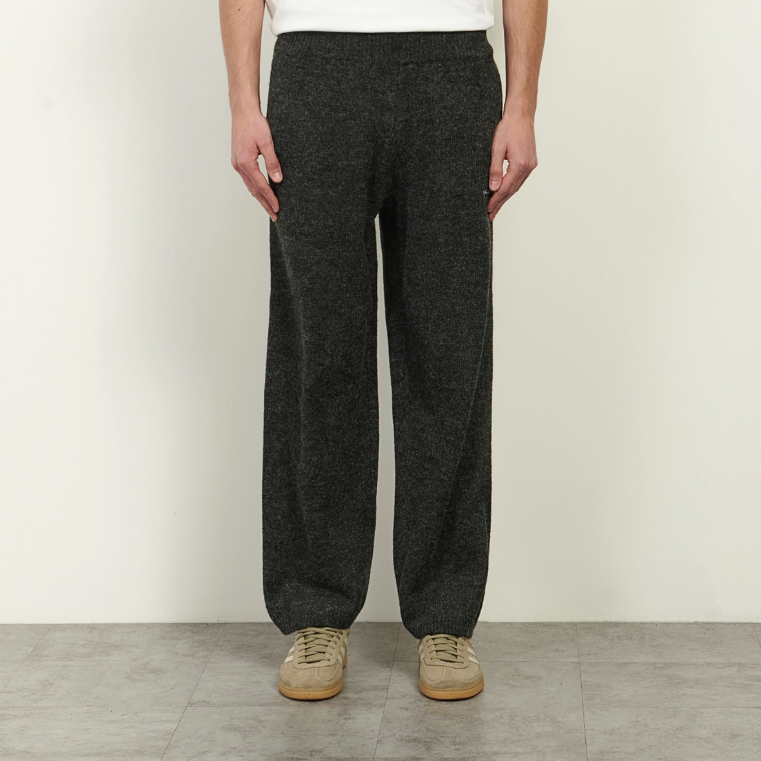 MKI Miyuki-Zoku Мужские брюки Mohair Blend Knit Wide Leg Joggers