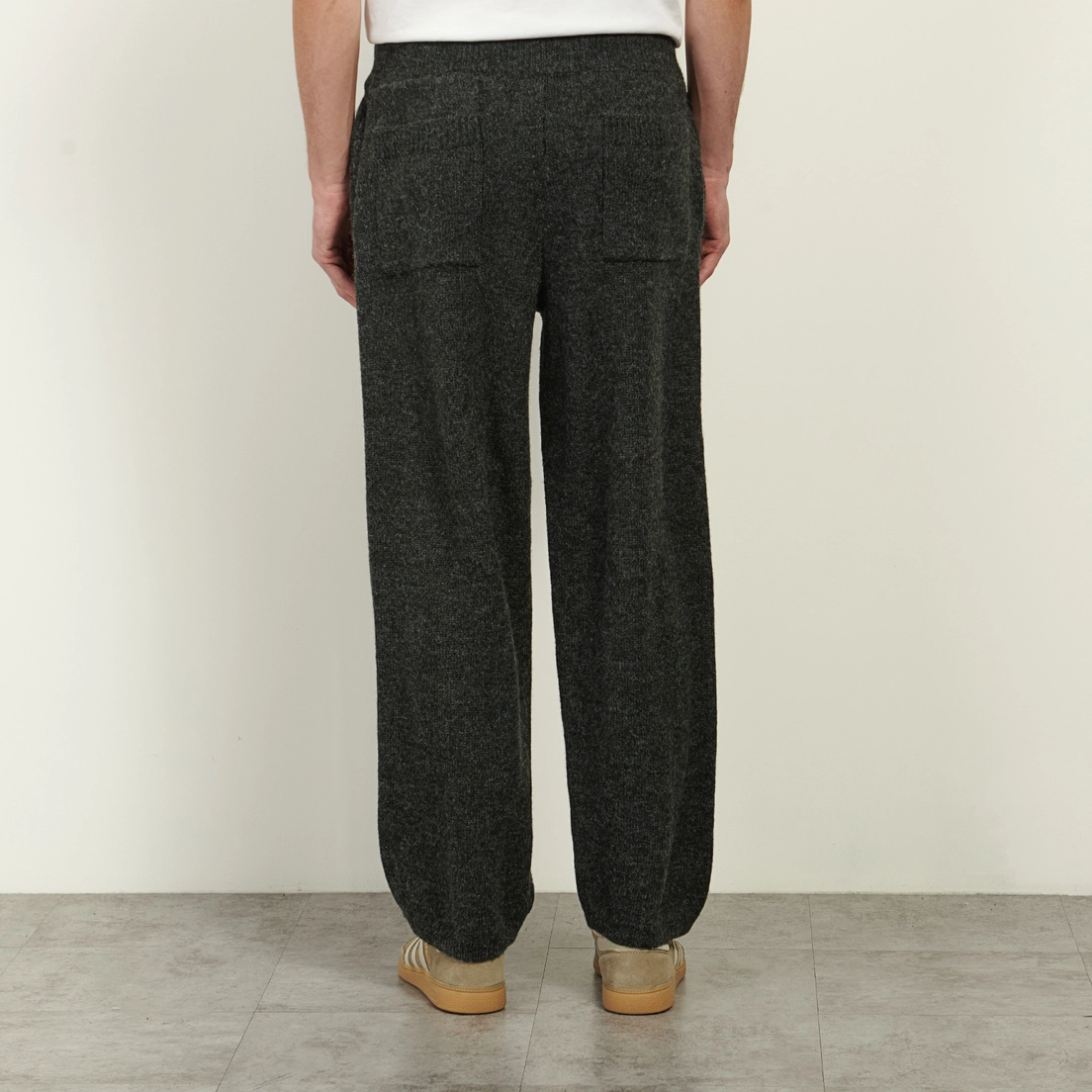 MKI Miyuki-Zoku Мужские брюки Mohair Blend Knit Wide Leg Joggers