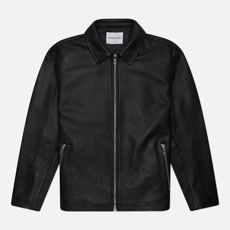 Мужская демисезонная куртка MKI Miyuki-Zoku NDM Leather Rider, цвет чёрный, размер XXL