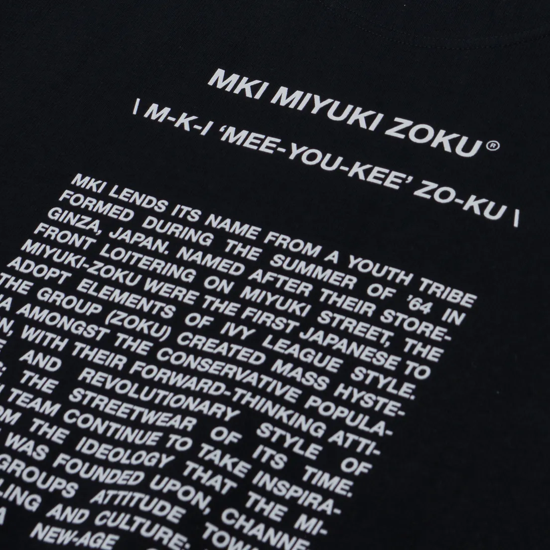 MKI Miyuki-Zoku Мужская толстовка Phonetic Crew Neck