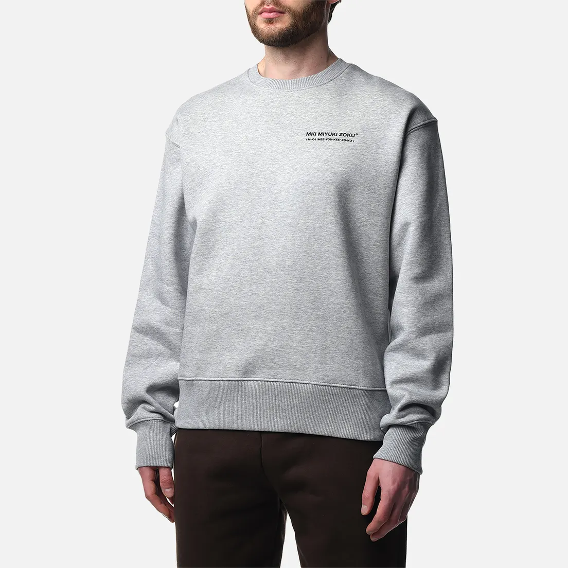 MKI Miyuki-Zoku Мужская толстовка Phonetic Crew Neck