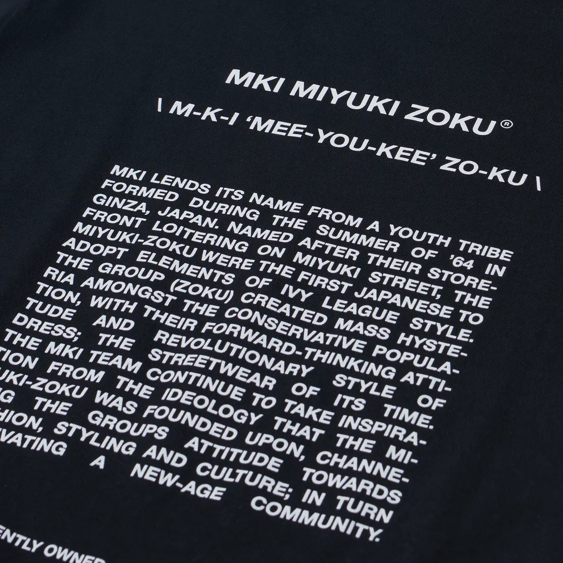MKI Miyuki-Zoku Мужской лонгслив Phonetic