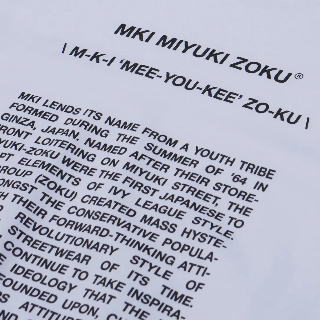 MKI Miyuki-Zoku Мужской лонгслив Phonetic