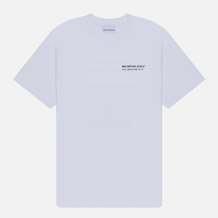 фото Мужская футболка mki miyuki-zoku phonetic, цвет белый, размер s