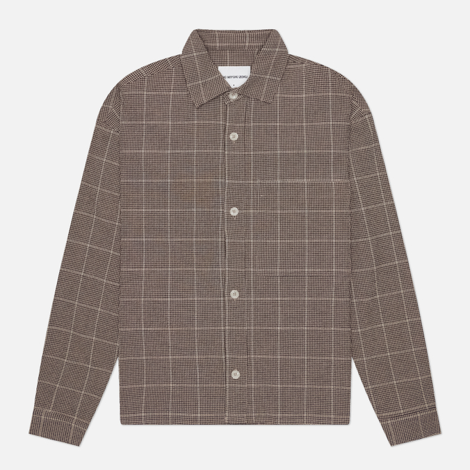 Мужская рубашка MKI MIYUKI ZOKU Seersucker Check Box Dress