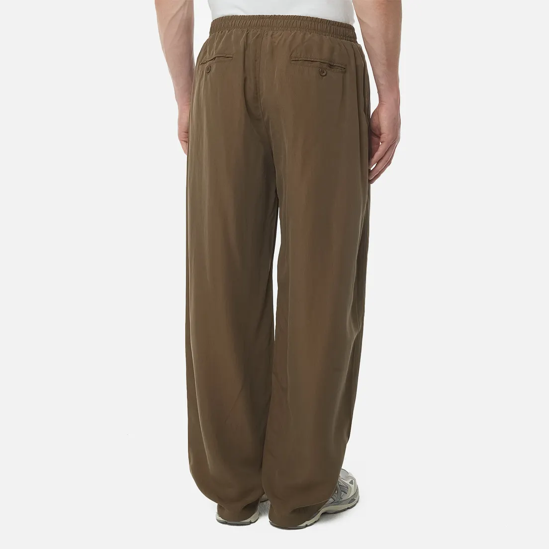 MKI Miyuki-Zoku Мужские брюки Sandwash Cupro Wide Leg