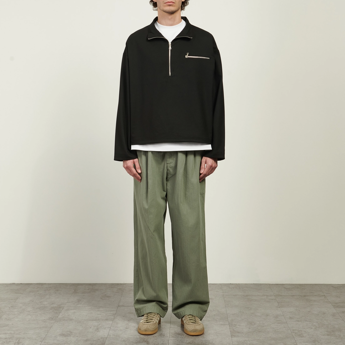 MKI Miyuki-Zoku Мужская толстовка Suiting Quarter Zip