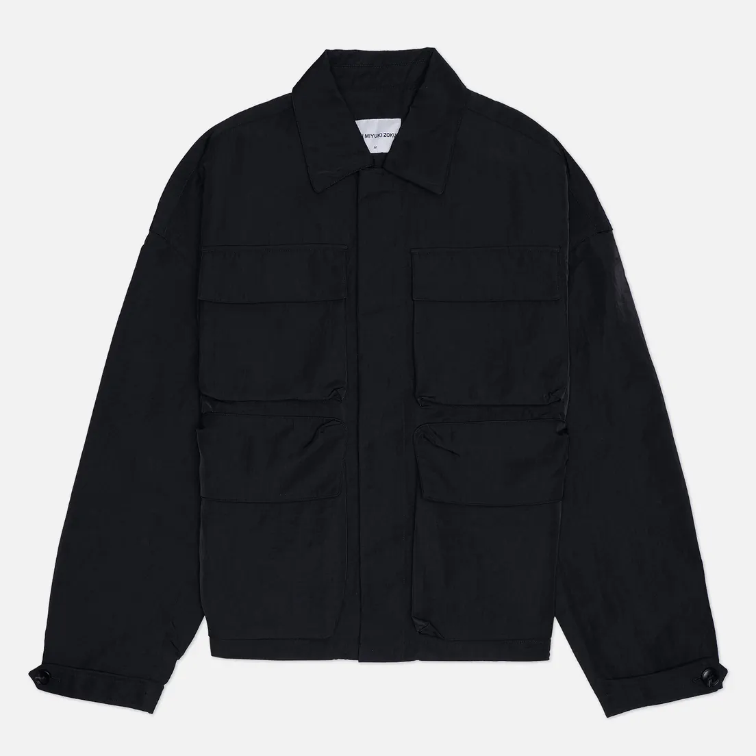 MKI Miyuki-Zoku Мужская рубашка Silky Nylon Box Overshirt