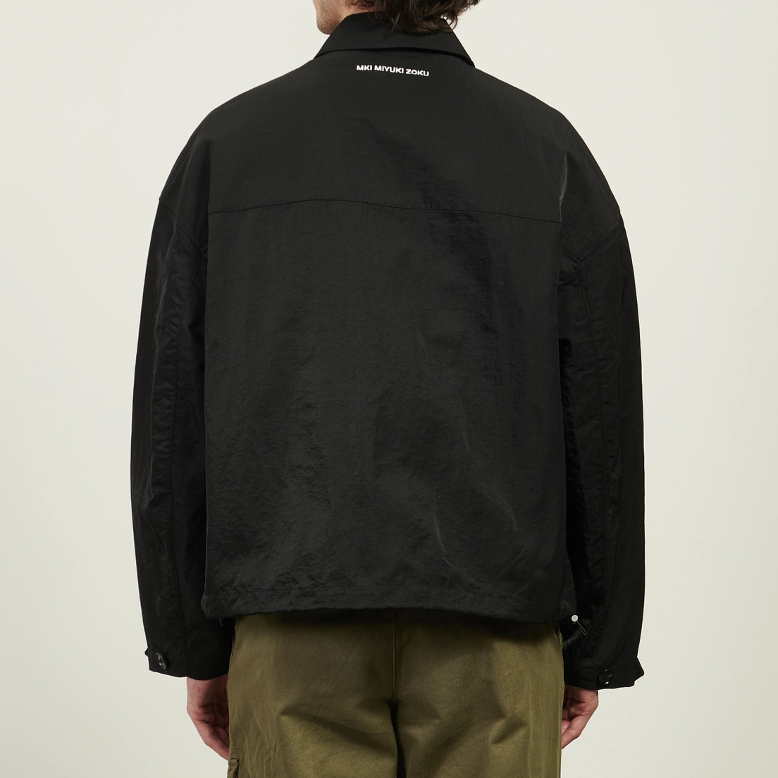 MKI Miyuki-Zoku Мужская рубашка Silky Nylon Box Overshirt