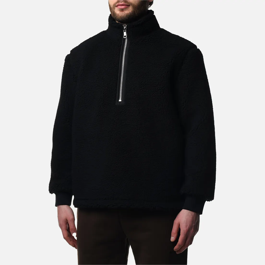 MKI Miyuki-Zoku Мужская толстовка Shearling Quarter Zip
