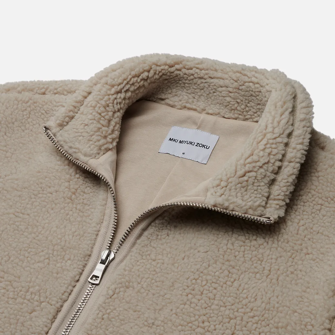 MKI Miyuki-Zoku Мужская толстовка Shearling Quarter Zip