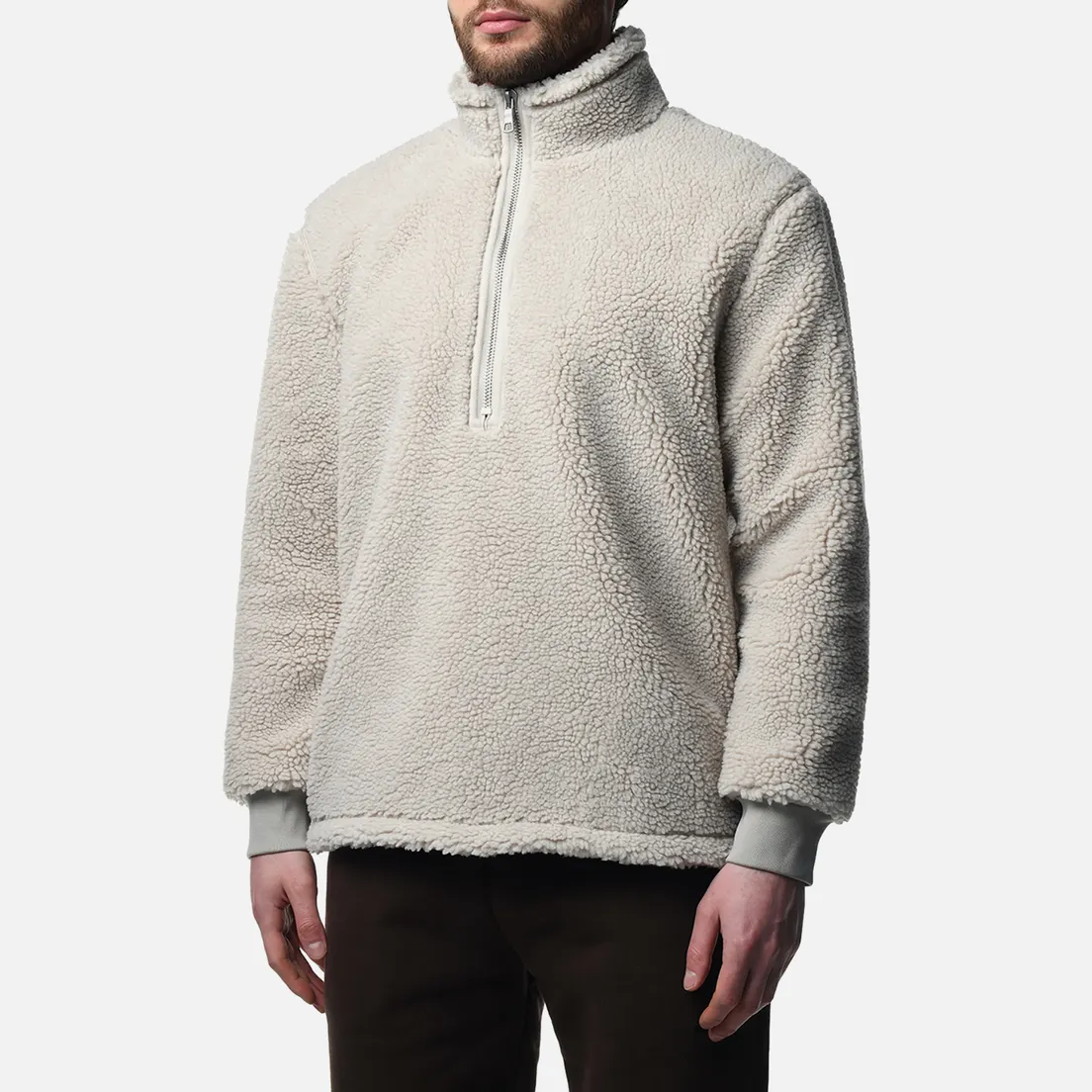 MKI Miyuki-Zoku Мужская толстовка Shearling Quarter Zip