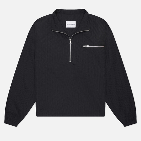  Мужская толстовка MKI Miyuki-Zoku Seersucker Quarter Zip, цвет чёрный, размер XL