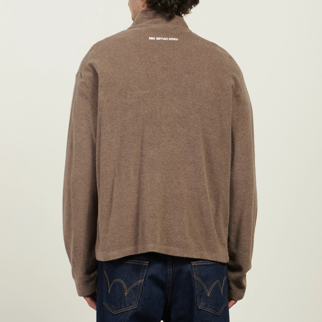 MKI Miyuki-Zoku Мужская толстовка Towelling Quarter-Zip