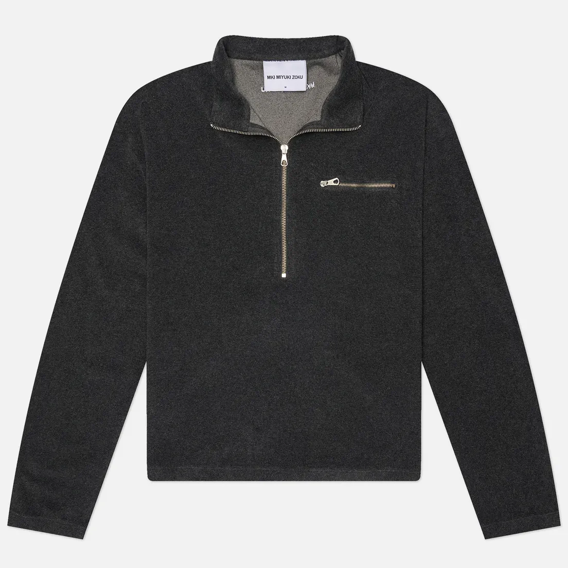 MKI Miyuki-Zoku Мужская толстовка Towelling Quarter-Zip