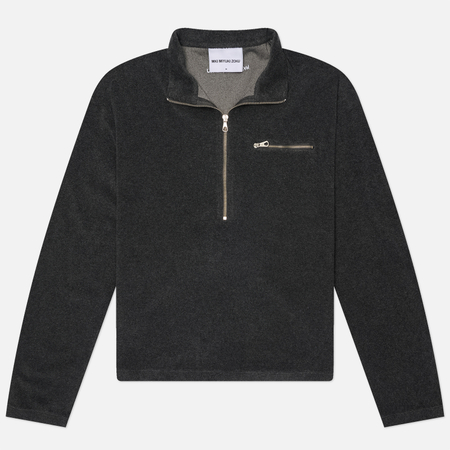 Мужская толстовка MKI Miyuki-Zoku Towelling Quarter-Zip, цвет серый, размер S