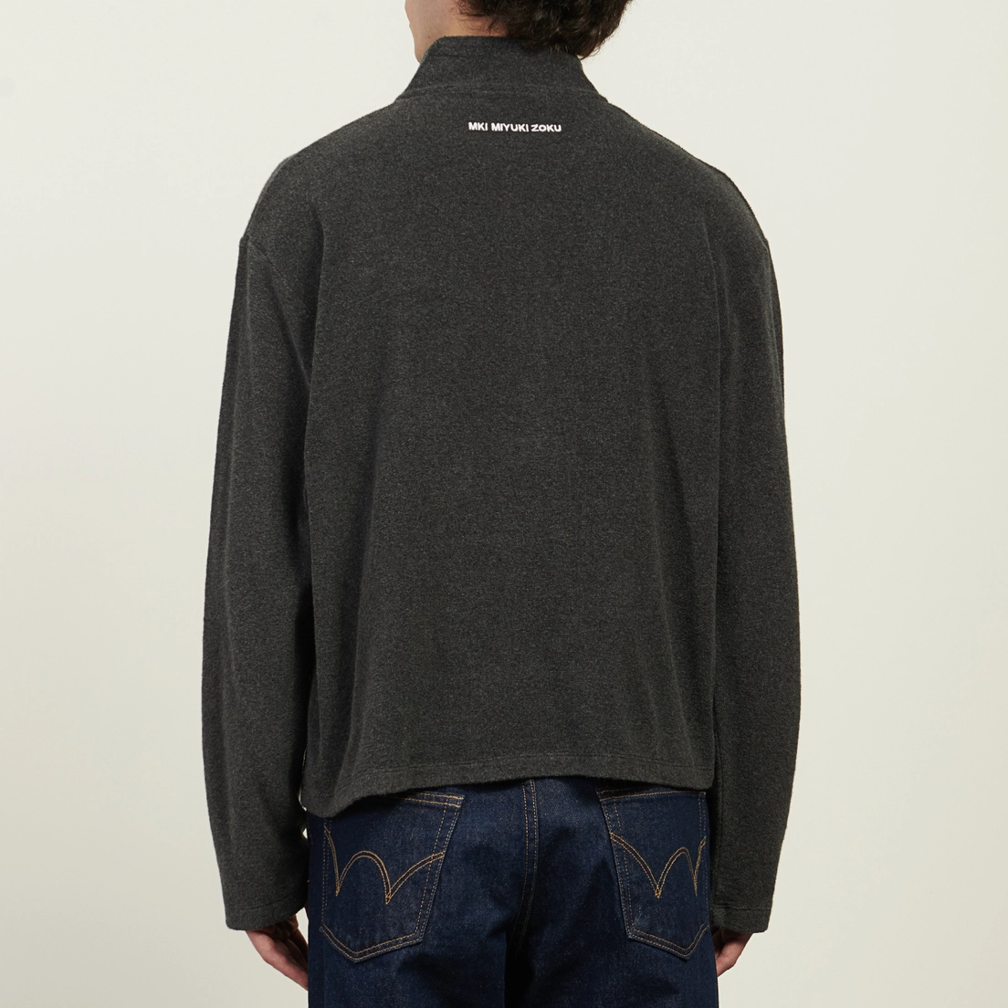 MKI Miyuki-Zoku Мужская толстовка Towelling Quarter-Zip