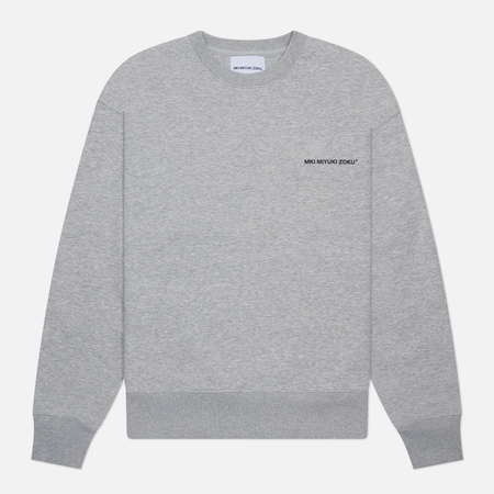  Мужская толстовка MKI Miyuki-Zoku Uniform Crew Neck, цвет серый, размер S