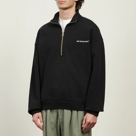 mryuuki Мужская толстовка MKI Miyuki-Zoku Uniform Quarter Zip, MKI-UQZ-BLK